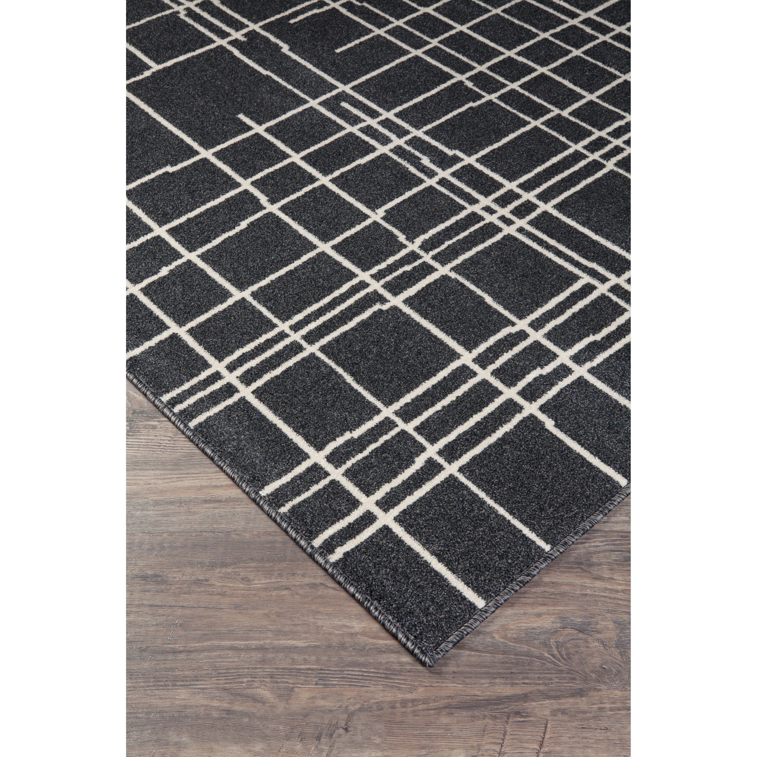 Signature Design by Ashley Contemporary Area Rugs Jai Black/White Large